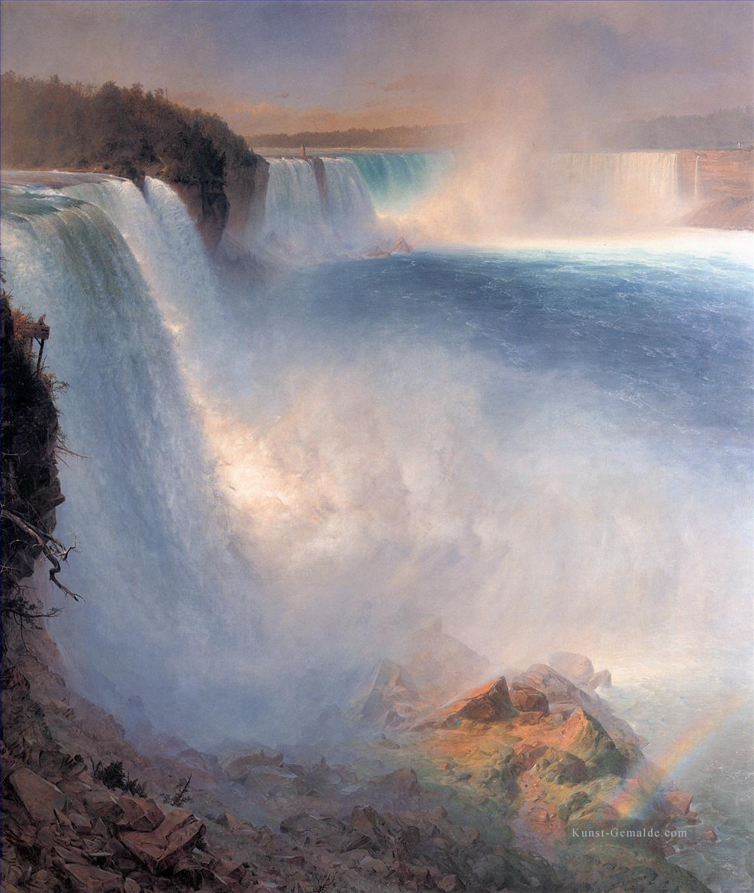 Niagara Falls von der amerikanischen Seite Landschaft Hudson Fluss Frederic Edwin Church Ölgemälde